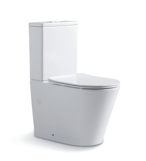 Set Vas WC compact cu capac Soft-Close, Tornado Ultra Silențios