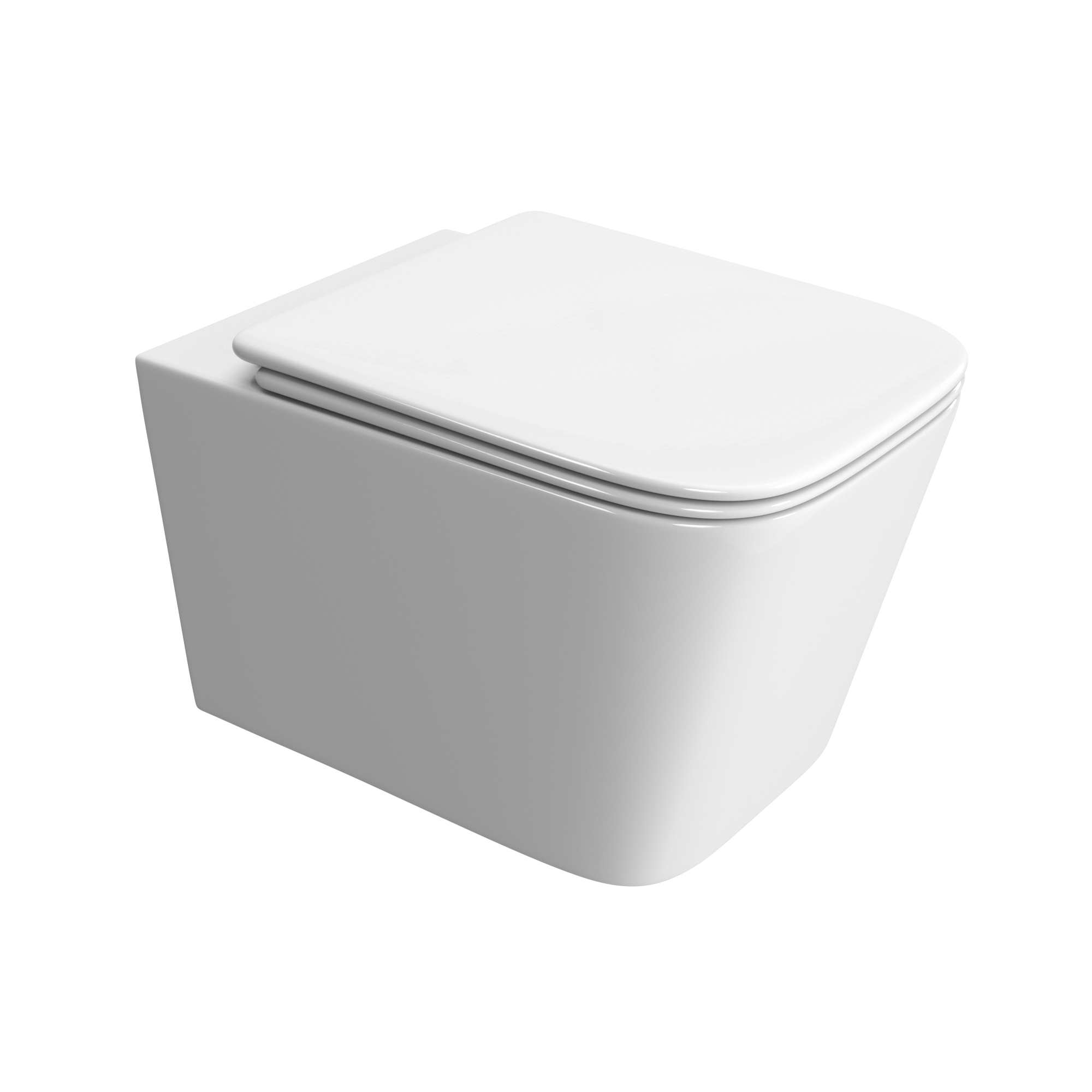 Set Vas WC Suspendat cu capac Soft-Close, Tornado Ultra Silențios